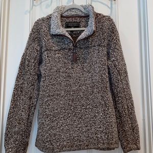 True Grit Brown ¼ Zip Pullover